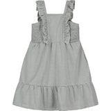 Ameera Dress - Grey/White Stripe