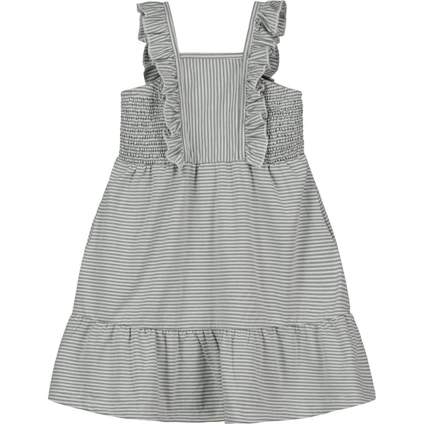 Ameera Dress - Grey/White Stripe