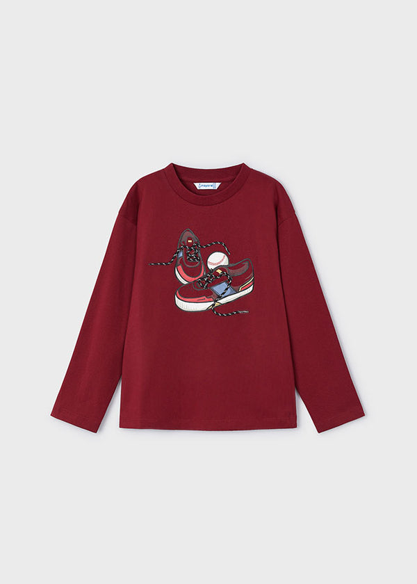 Red Sneaker L/S T-Shirt