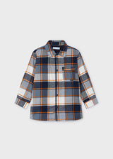 Blue & Orange Check Overshirt