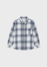 Blue & White L/S Check Shirt