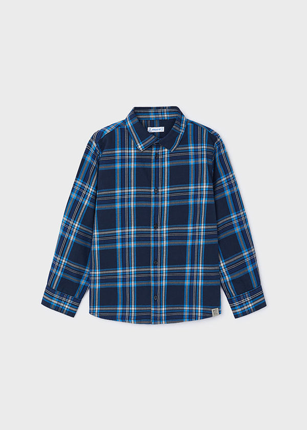 Blue L/S Check Shirt