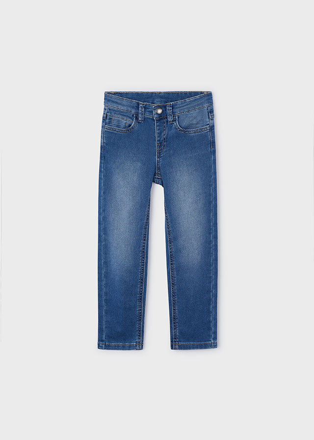 Blue Soft Denim Pant