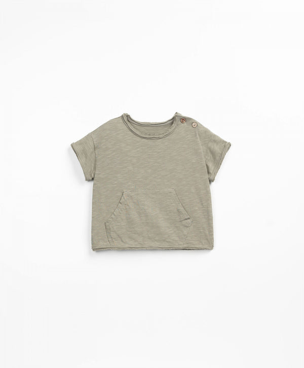 Olive Jersey Shirt w/ Stripe Short SET