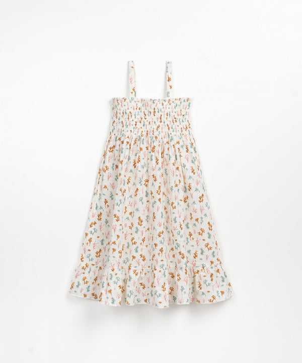 Coral Print Woven Dress