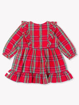 Tis The Season Plaid Ruffle Dress