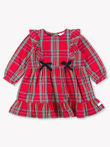 Tis The Season Plaid Ruffle Dress