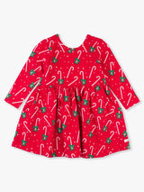 Candy Cane Cutie Knit Twirl Dress