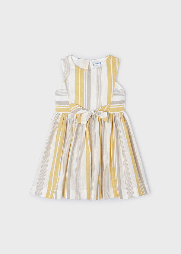 Gray & Yellow Stripe Dress