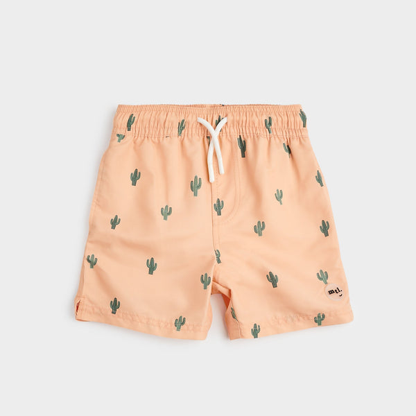 Peach Cactus Swim Shorts