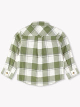 Dusty Olive Plaid Button Up Flannel