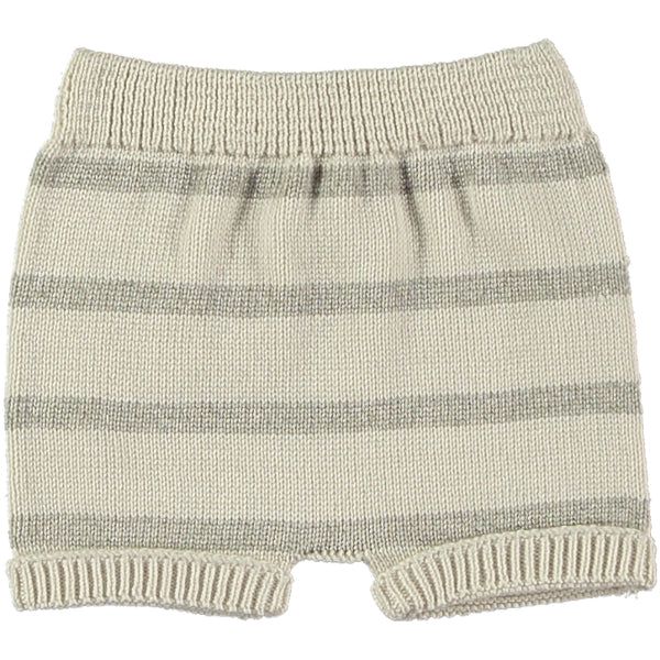 Stone Knit Shirt w/ Stripe Short SET