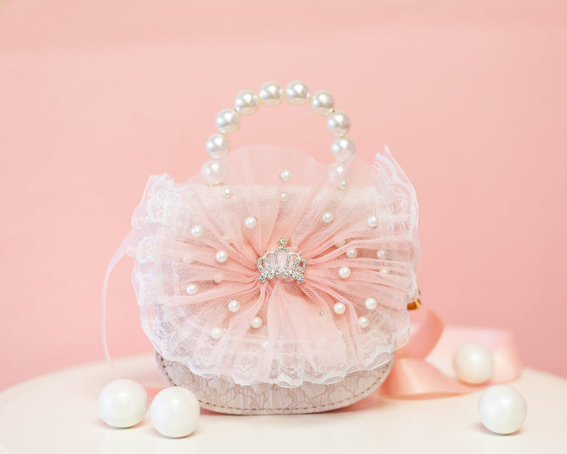 Mini Pearly Lace Crown Crossbody