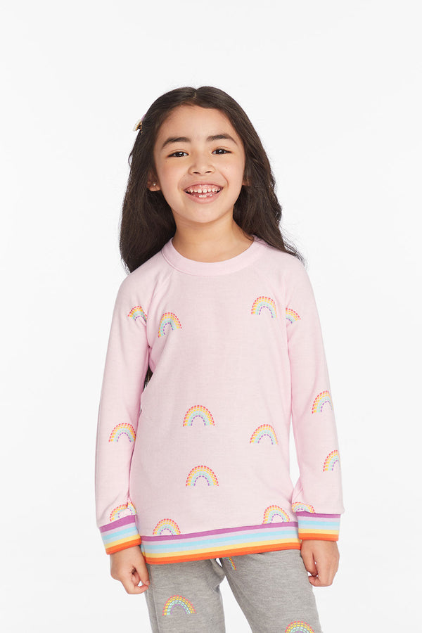 All Over Rainbow LS Top