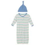 Mythical Stripe Converter Gown & Knot Hat SET