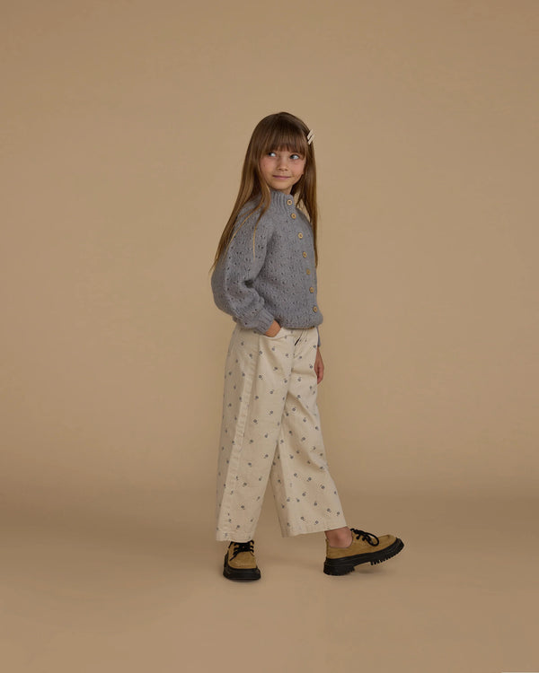 Blue Daisy Straight Leg Denim Pant