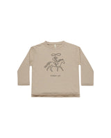 Raw Edge L/S Tee - Giddy Up