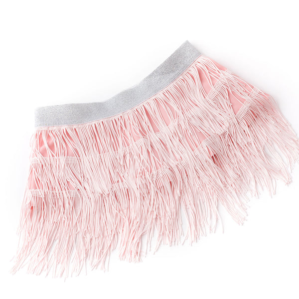 Fringe Skirt - Light Pink