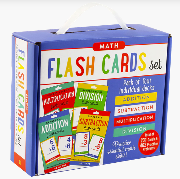 Math flash cards set