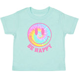 Be Happy SS Shirt - Aqua