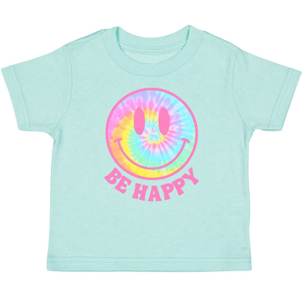 Be Happy SS Shirt - Aqua