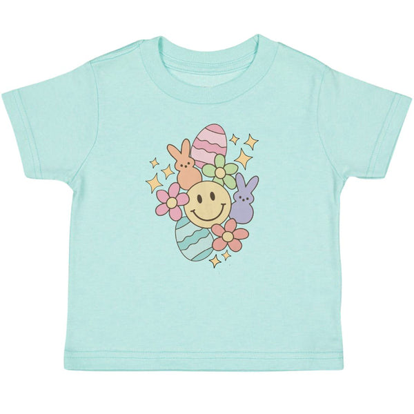 Easter Doodle SS Shirt - Aqua