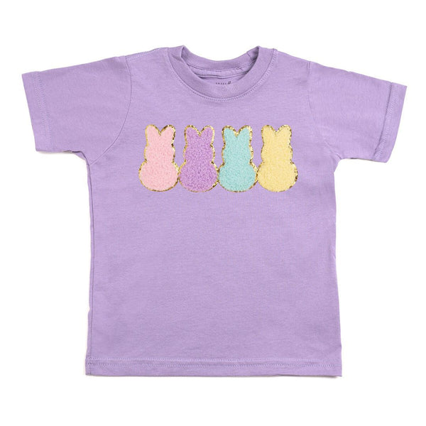 Easter Peeps SS Patch Shirt - Lavender
