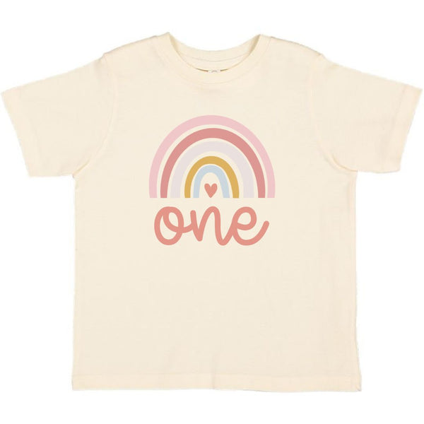 Boho Rainbow SS Shirt "One" 12-18m