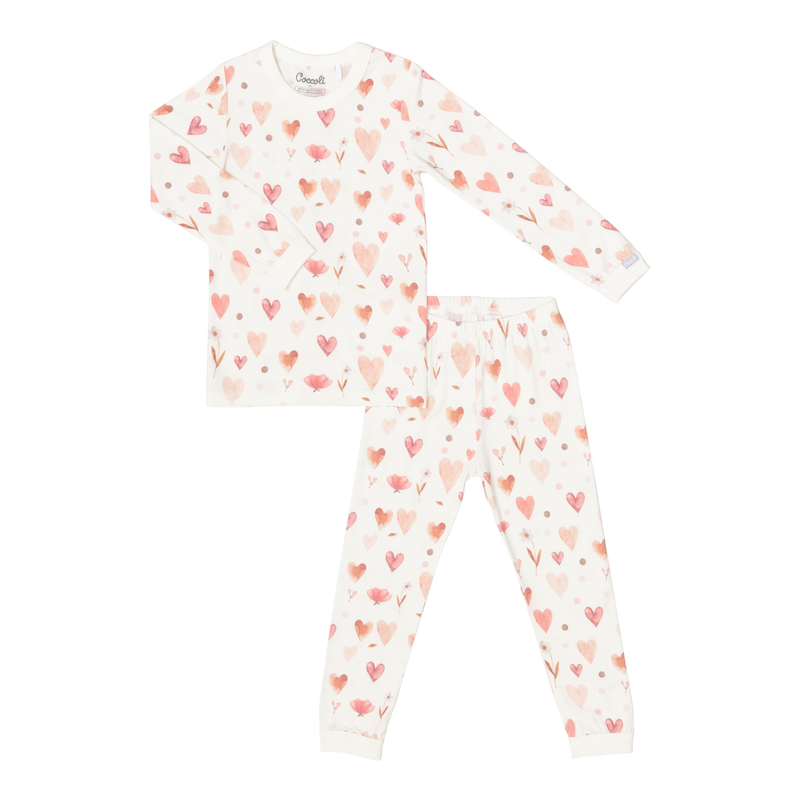 Pink Heart PJ SET