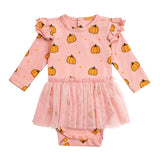 Pumpkin Blush L/S Tutu Bodysuit