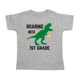 Roaring Into First Grade Short Sleeve Shirt - Gray 5/6