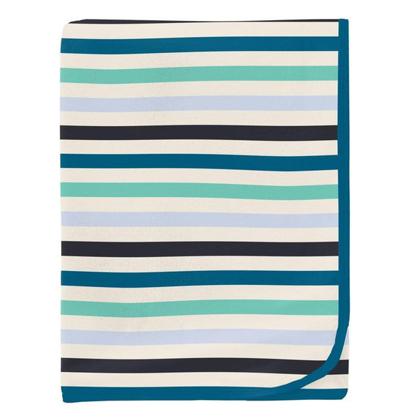 Blue Stripe Swaddle Blanket