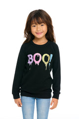 Black BOO L/S Pullover